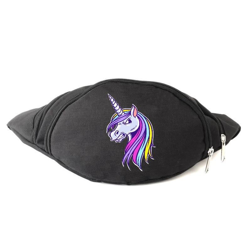 Поясная сумка-бананка Cappuchino toys Unicorn EDN 007 Черный (1369989395)