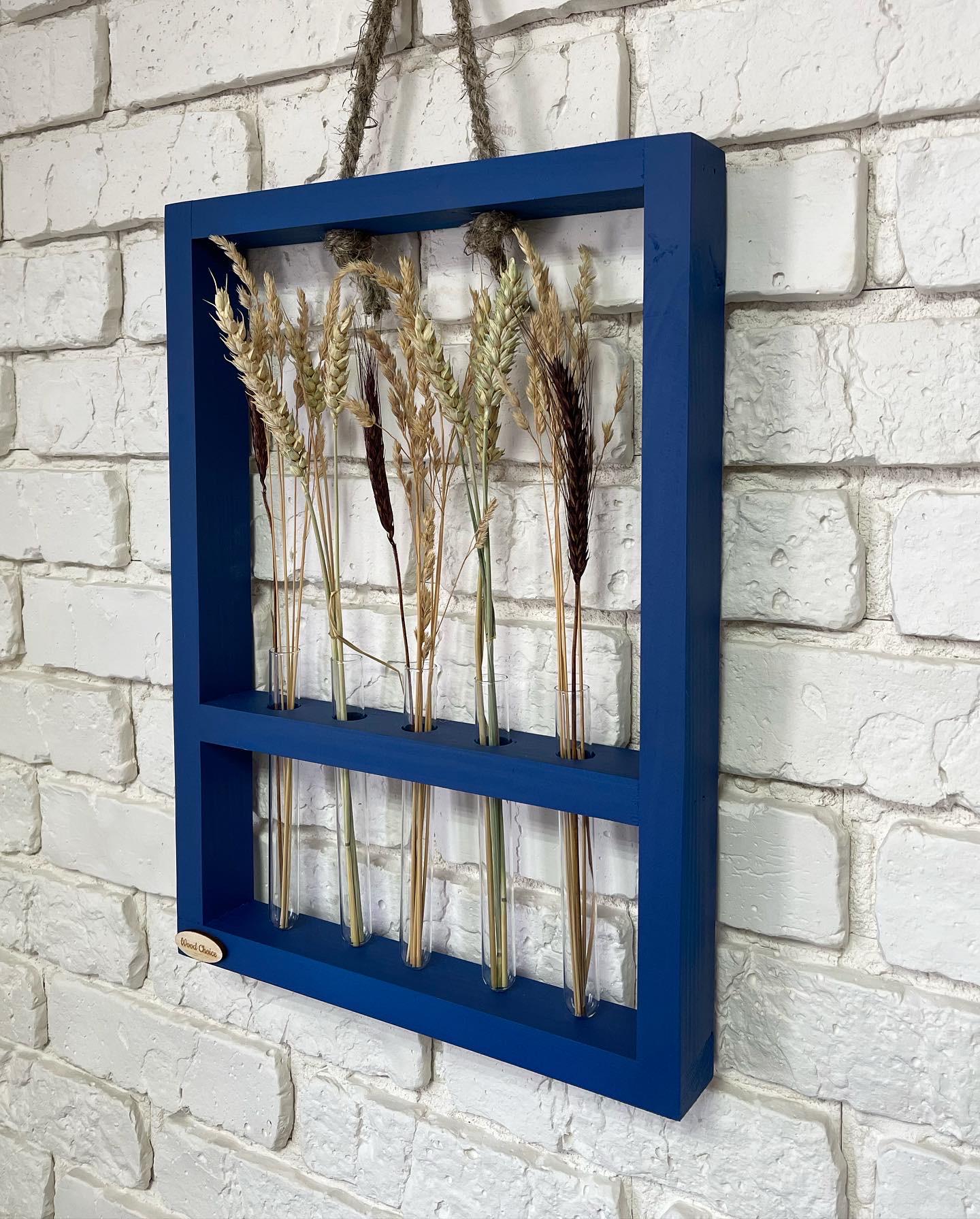 Підставка з колбами для квітів 29х40 5 шт. Синій - фото 2 Підставка з колбами для квітів 29х40 5 шт. Синій - фото 2