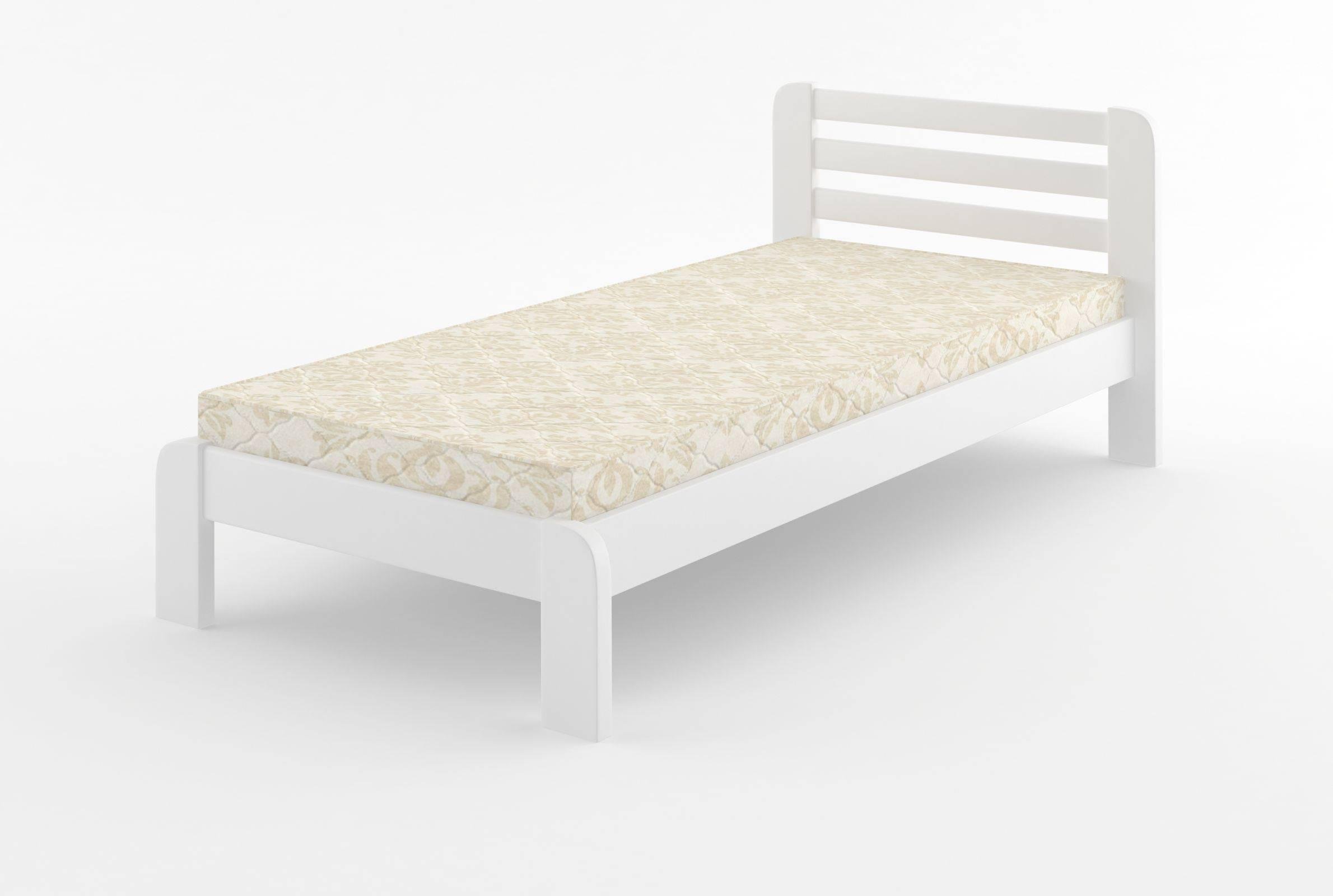 Ліжко дитяче дерев'яне Mebigrand Лівія 70x190 см RAL9003 Білий (MBG-2669)