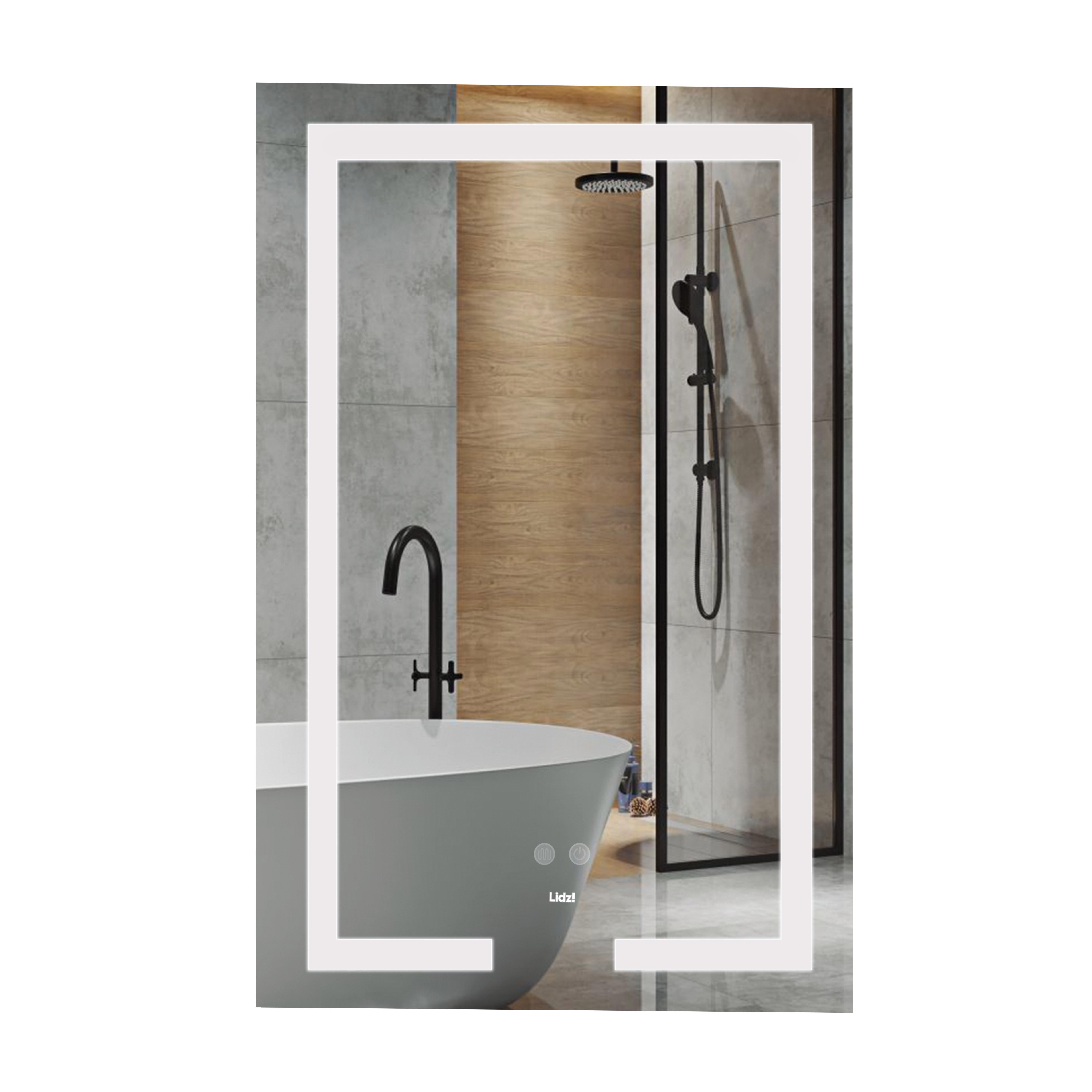 Дзеркало Lidz Kubis з LED-підсвічуванням Touch з антизапітнінням LD78LF9365080 800х500 мм