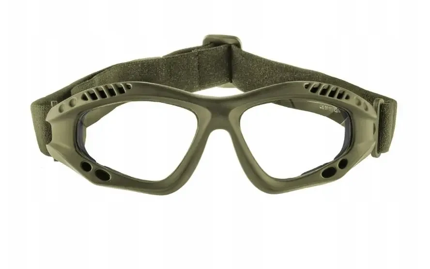 Очки защитные десантные Mil-Tec Commando Air Pro Olive Clear (15615401) - фото 7