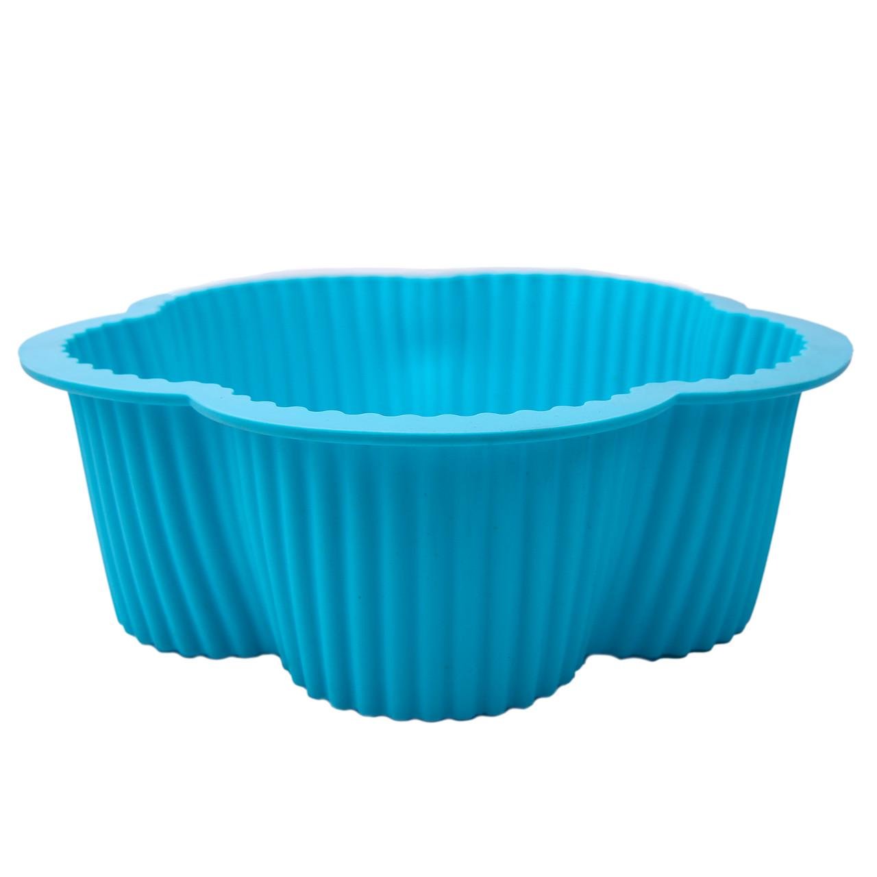 Форма силиконовая для выпечки Корзина 18 см Голубой (2356744468) - фото 3