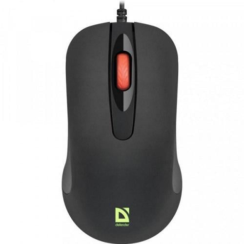 Мышка Defender Ultra Classic MB-280 4кн 1200dpi 7 цветов подсветки Черный