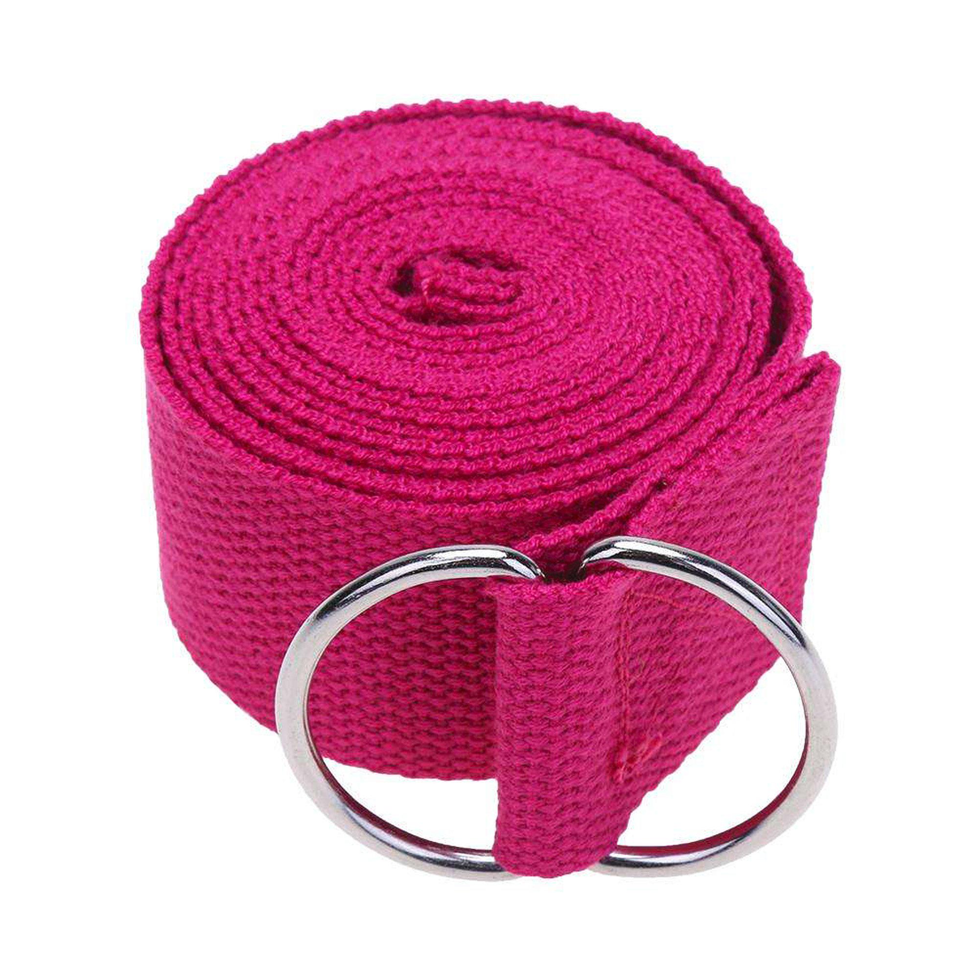Ремінь для йоги EasyFit Yoga Strap 183 см Рожевий (EFYGS183-PK)