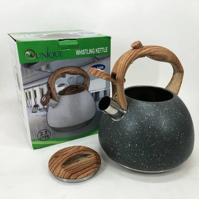 Чайник Unique UN-5306 со свистком 2,7 л Dark gray (tf5930) - фото 6 Чайник Unique UN-5306 со свистком 2,7 л Dark gray (tf5930) - фото 6