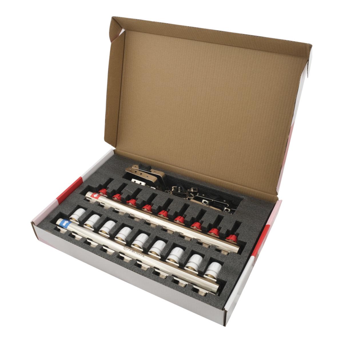 Коллектор Polmark 1x3/4 9 выходов с термоклапанами и расходомерами PBMF109 - фото 3 Коллектор Polmark 1x3/4 9 выходов с термоклапанами и расходомерами PBMF109 - фото 3