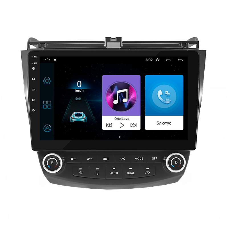 Автомагнитола штатная Lesko для Honda Accord VII рестайлинг 2005-2008 10" 1/16Gb Wi-Fi GPS Base MOB