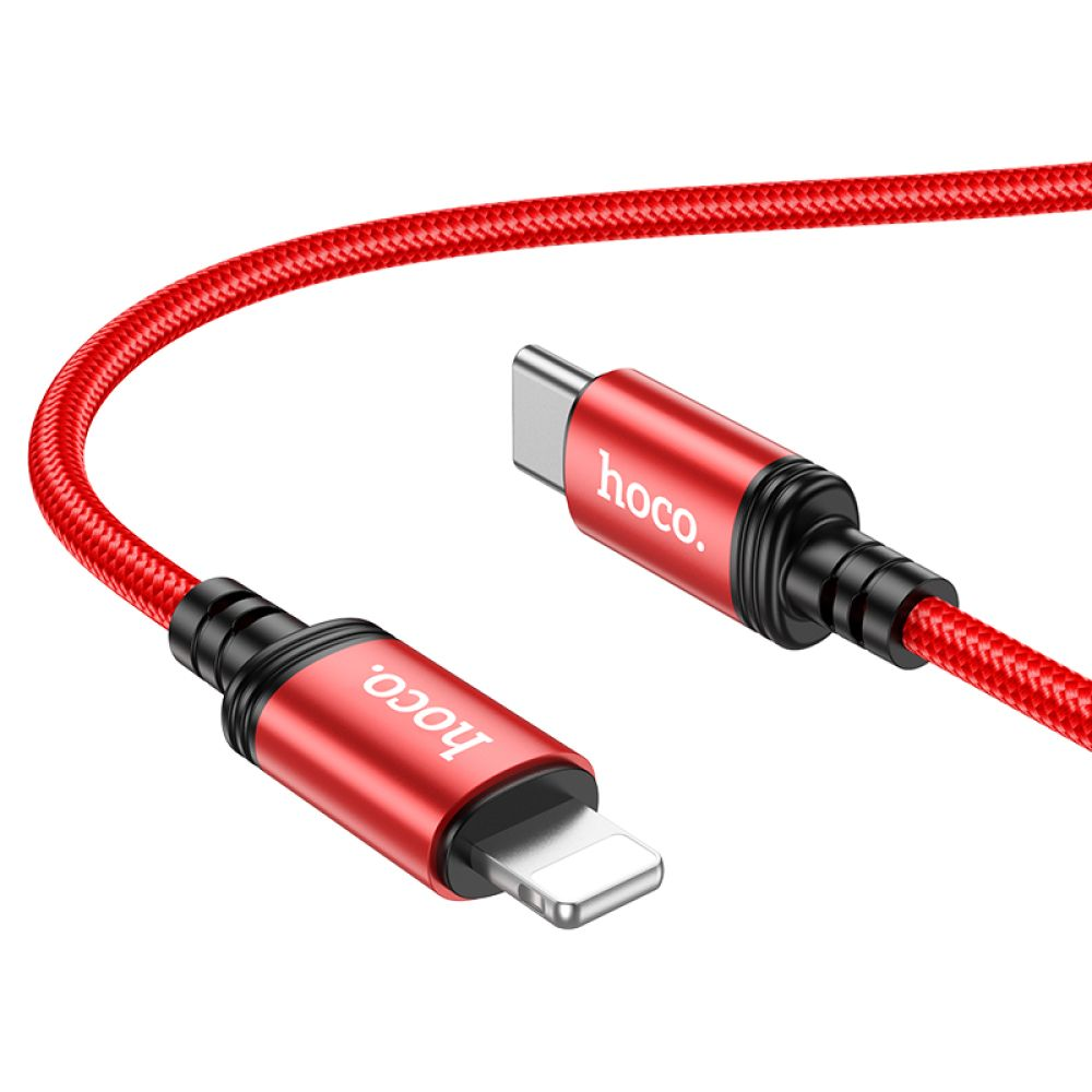 Кабель USB Hoco X89 Wind PD20W Type C to Lightning Красный (3175) Кабель USB Hoco X89 Wind PD20W Type C to Lightning Красный (3175)