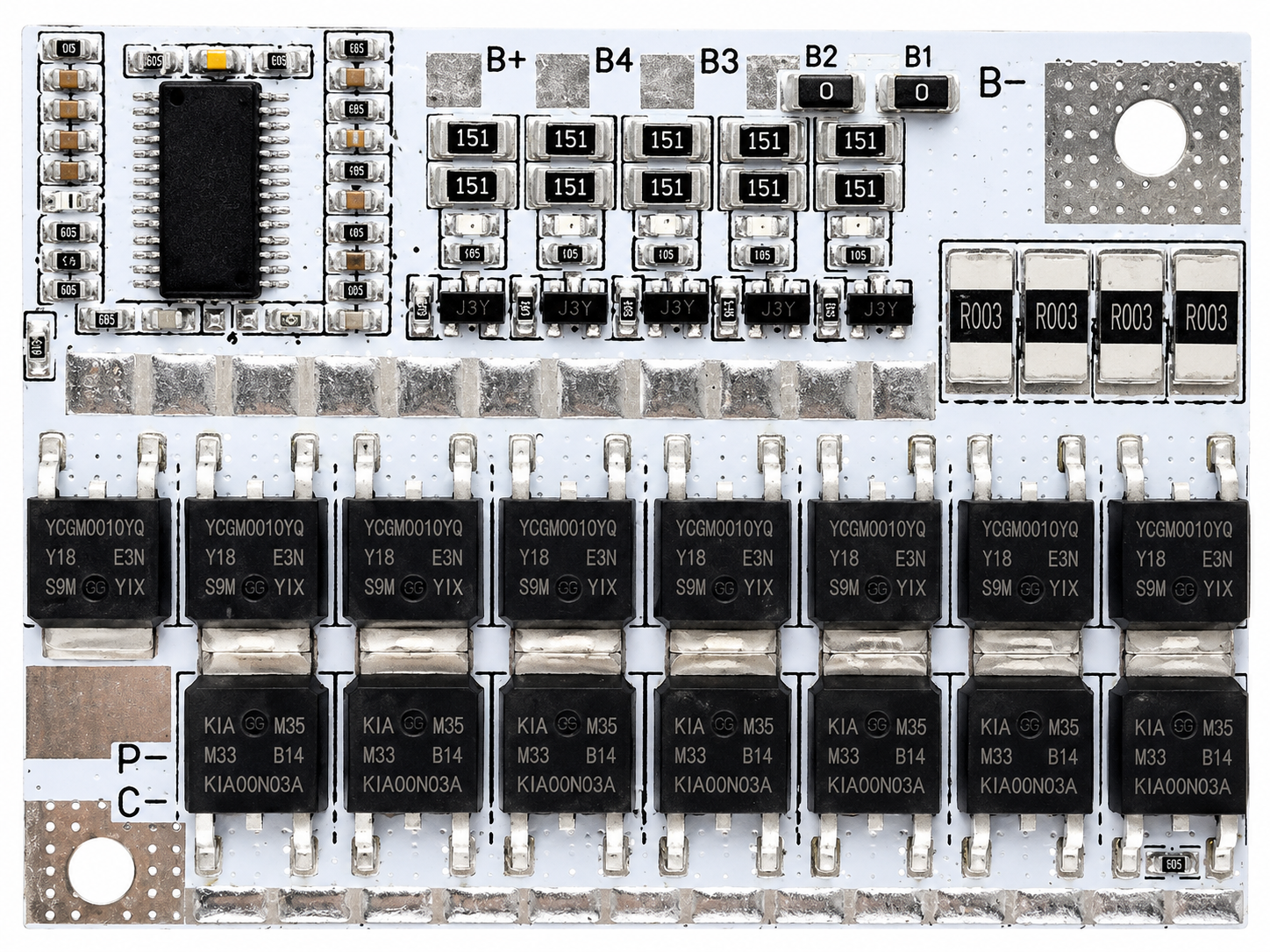 Плата защитная BMS заряда Li-ion аккумуляторов 3S 100A (1004-341-00)