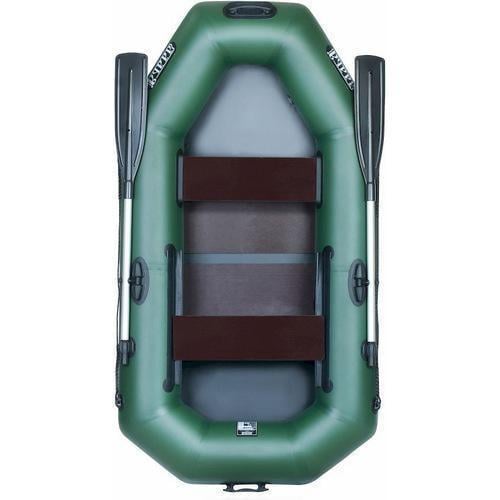 Надувная лодка Ладья ЛТ-250АЕСБТ ПВХ 2-х местная/гребная с транцем/реечное дно/привальный брус