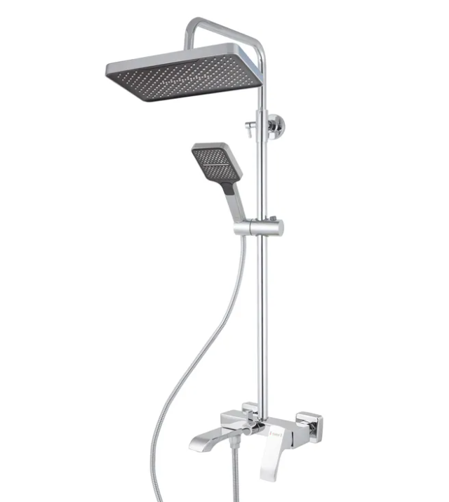 Душова колона зі змішувачем та виливом Haiba Monaco 009-J латунна Хром (HB9654)