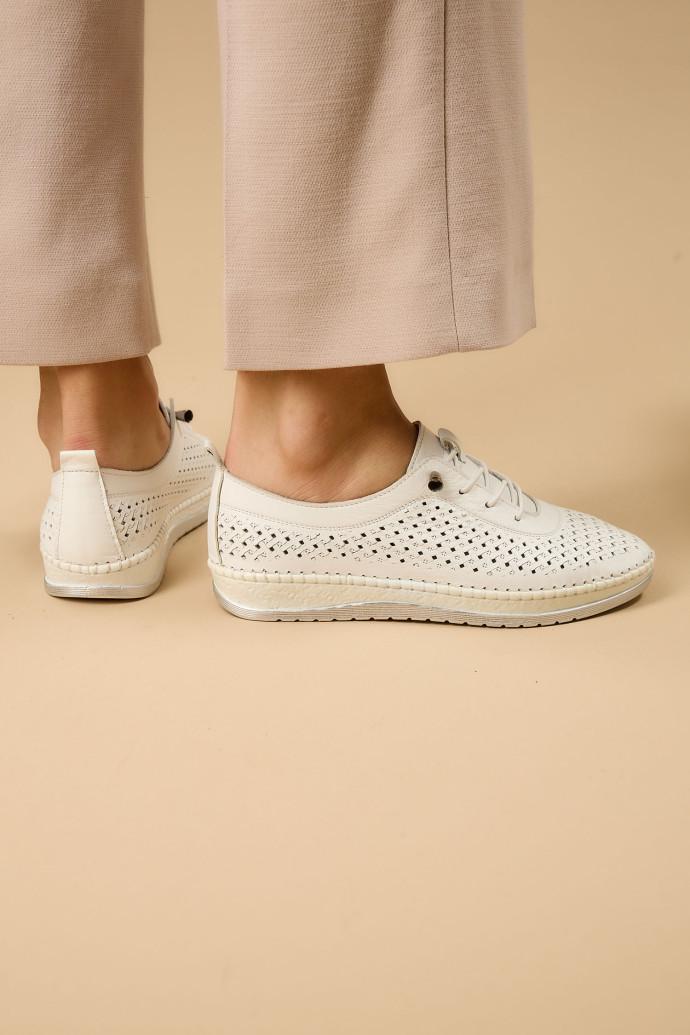 Мокасины женские Anna Lucci кожаные р. 37 Белый (194785) - фото 5 Мокасины женские Anna Lucci кожаные р. 37 Белый (194785) - фото 5