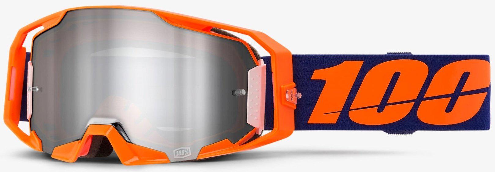 Мотоокуляри 100% ARMATIC Goggle Neon Orange/Mirror Silver Lens (39561)