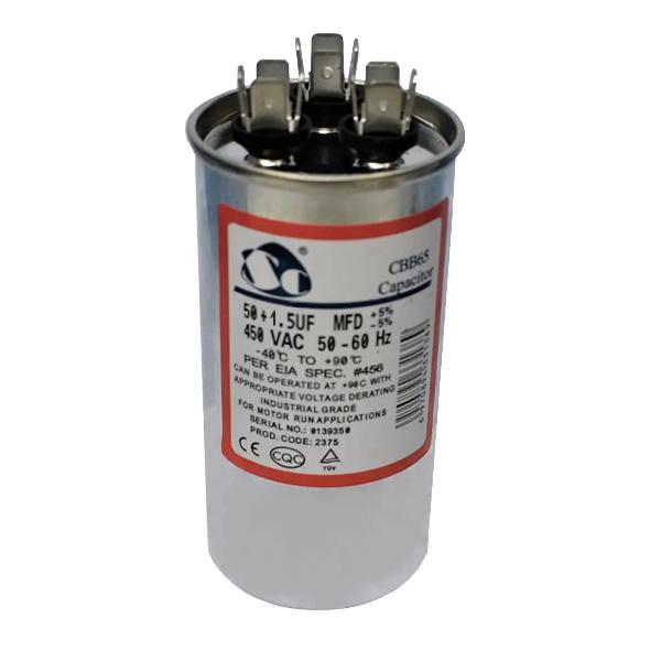 Конденсатор CBB65 50+1,5uF 450V