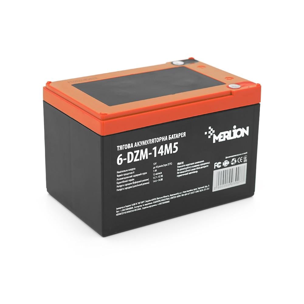 Батарея тяговая аккумуляторная AGM MERLION 6-DZM-14 12V 14Ah