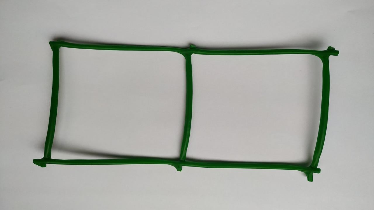 Сетка декоративная 1,0х20 м ячейка 85х95 мм Зеленый