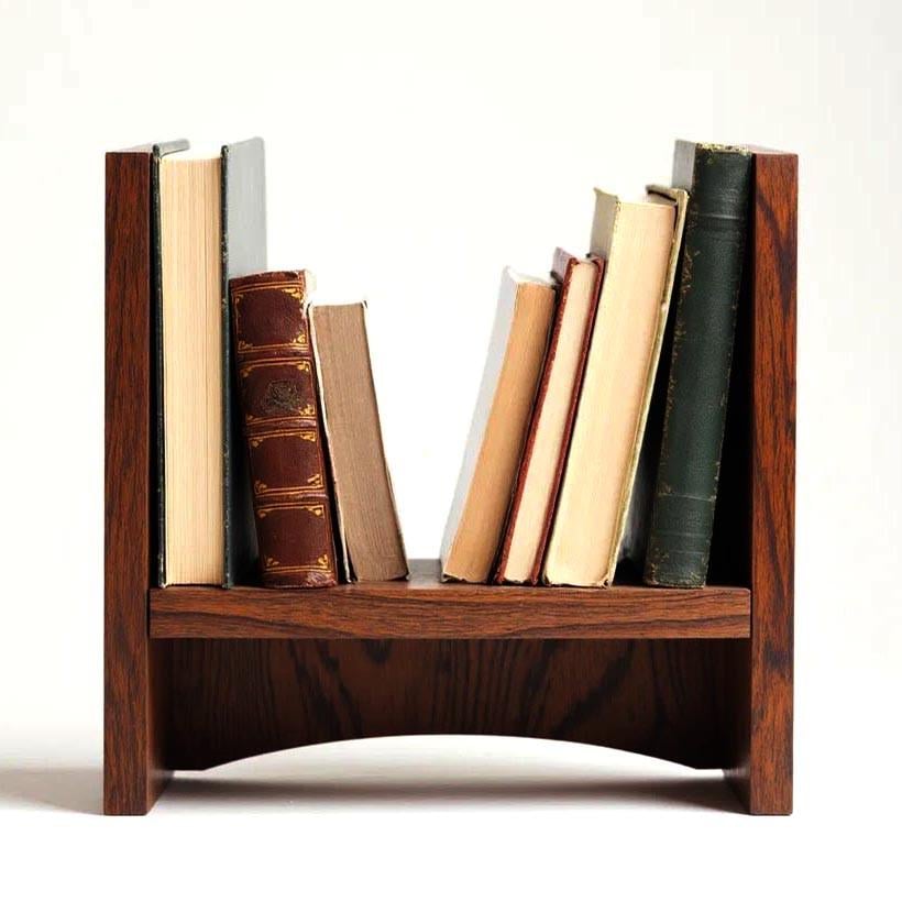 Полка книжная настольная из дерева Баиландо Терракот (КПА-020232)