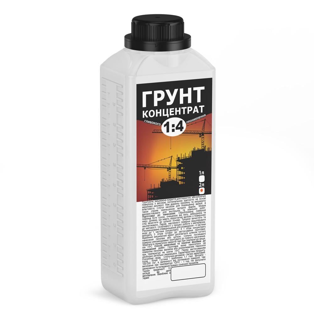 Грунт акриловый концентрат 1:4 глубокого проникновения 2 л (1451400938)