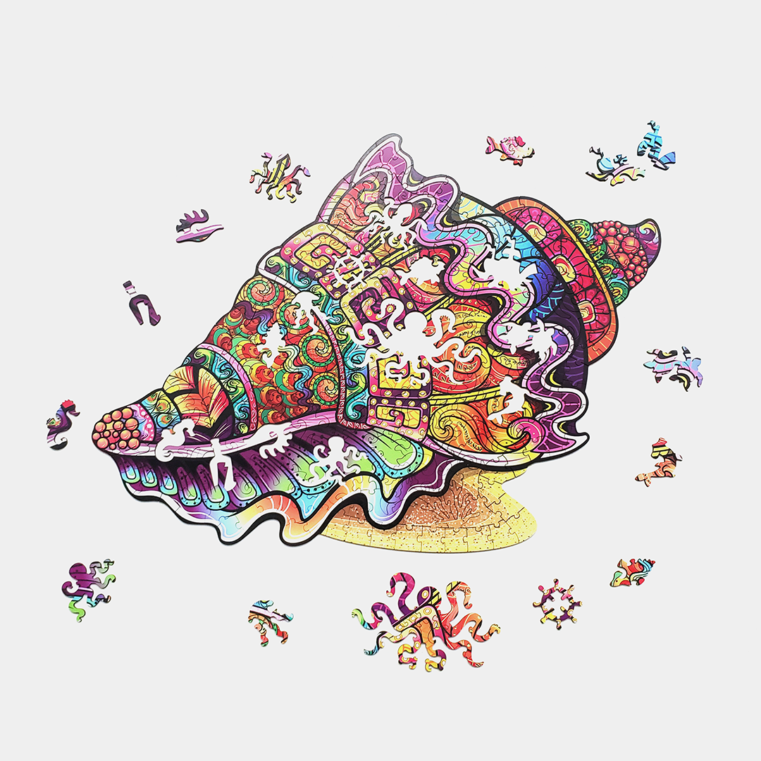 Пазл деревянный Рамка элементы в форме животных 48х38 см 206 шт. (1818793826)