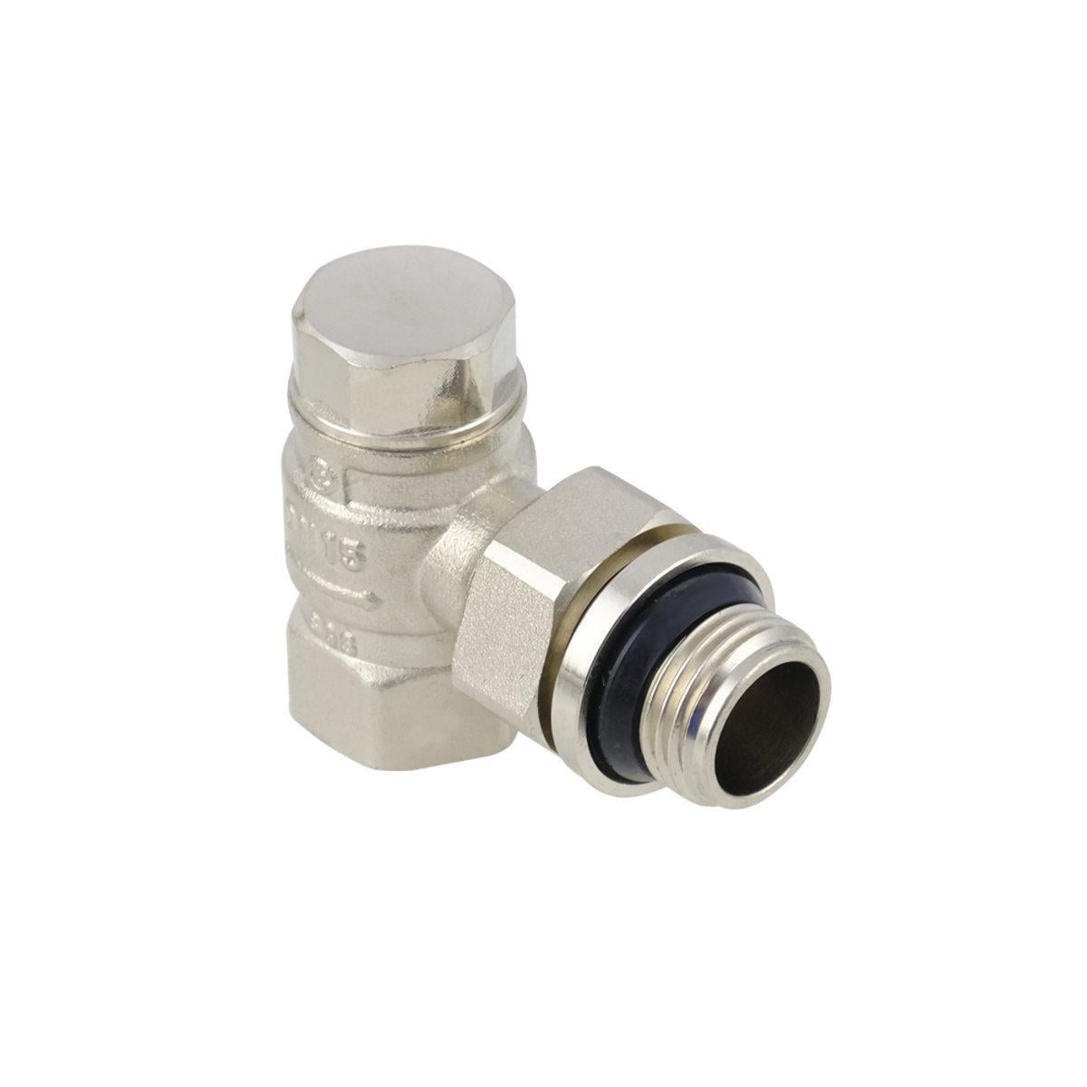 Клапан запорный угловой Raftec 1/2x1/2" (72223)