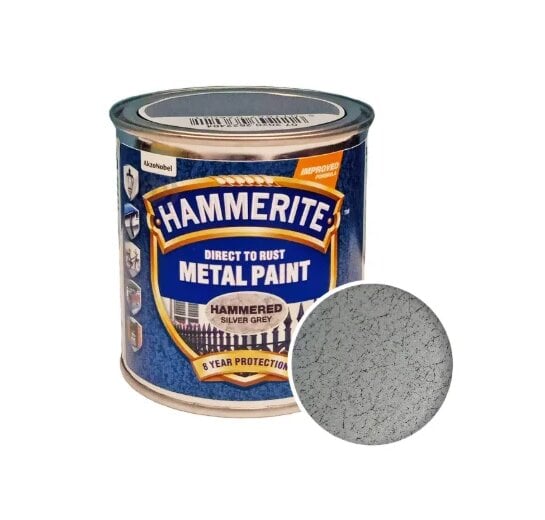 Краска молотковая Hammerite Metal Paint для металла 0,25 л Серебристо-серый (5126385) Краска молотковая Hammerite Metal Paint для металла 0,25 л Серебристо-серый (5126385)