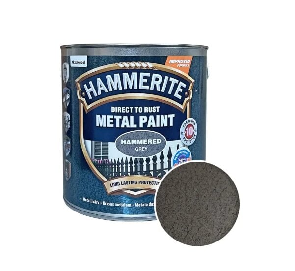 Краска молотковая Hammerite Metal Paint для металла 0,75 л Серый (5093482) Краска молотковая Hammerite Metal Paint для металла 0,75 л Серый (5093482)