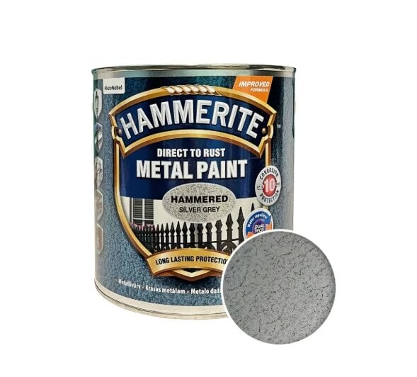 Краска молотковая Hammerite Metal Paint для металла 0,75 л Серебристо-серый (5093596) Краска молотковая Hammerite Metal Paint для металла 0,75 л Серебристо-серый (5093596)