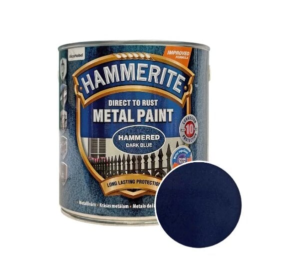 Фарба молоткова Hammerite Metal Paint для металу 2,5 л Темно-синій (5114909)