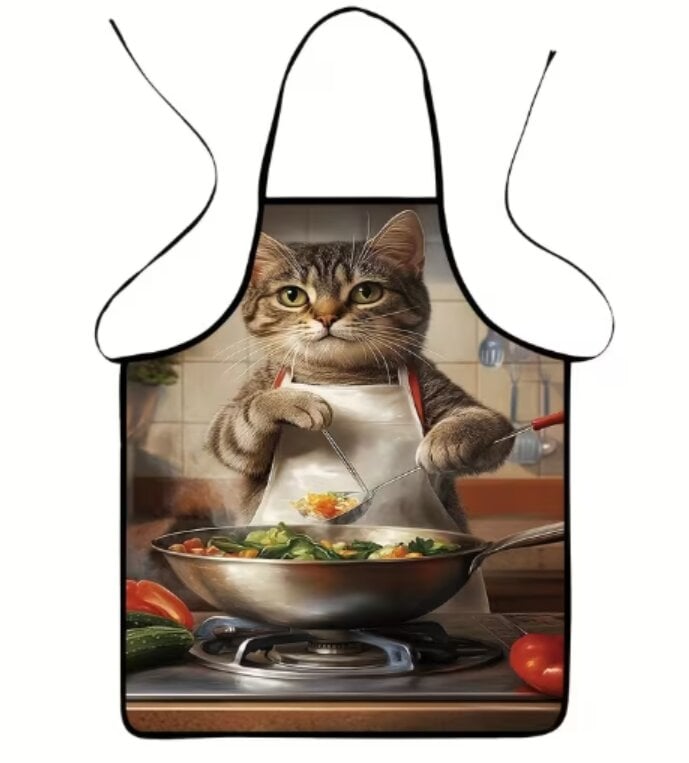 Фартук Котик готовит 80х60 см (а118)