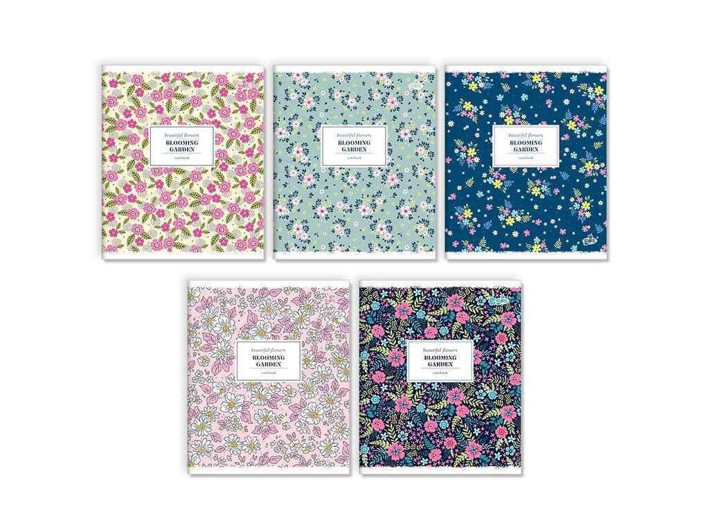 Тетрадь в линию Бріск 60 л. 15 шт. ТВ-15 №2508 Цветущий сад (1065753)