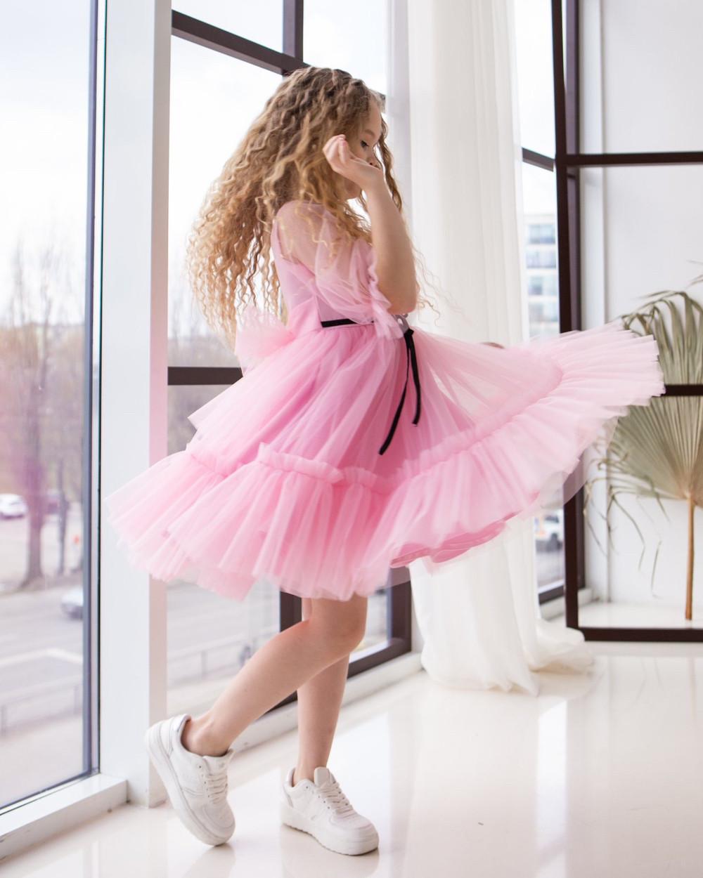 Платье праздничное для девочки 134 см Розовый (2228297069) - фото 8 Платье праздничное для девочки 134 см Розовый (2228297069) - фото 8