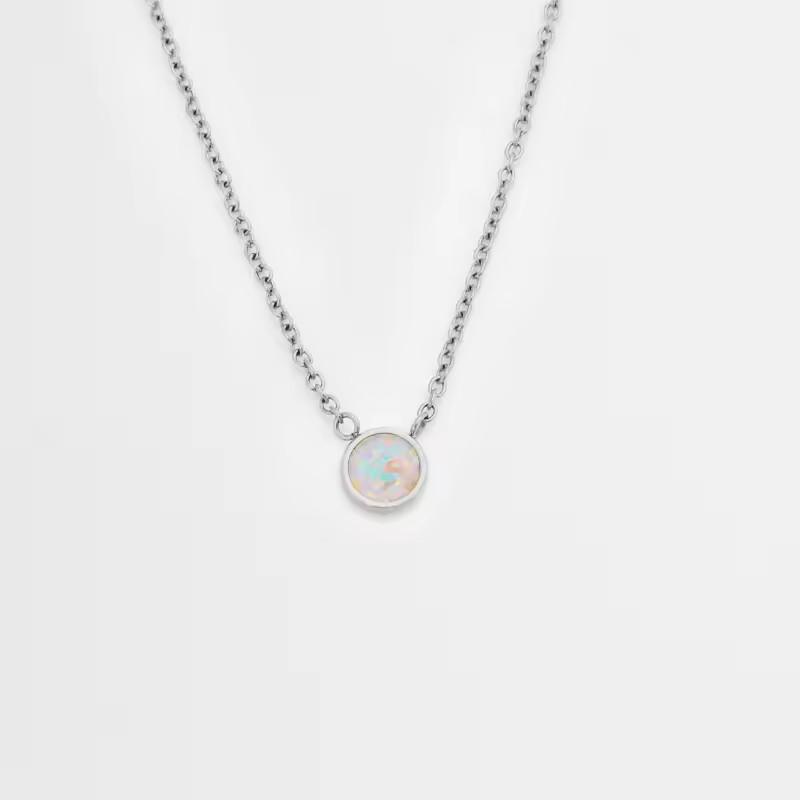 Колье Opal Серебристый (261) - фото 3
