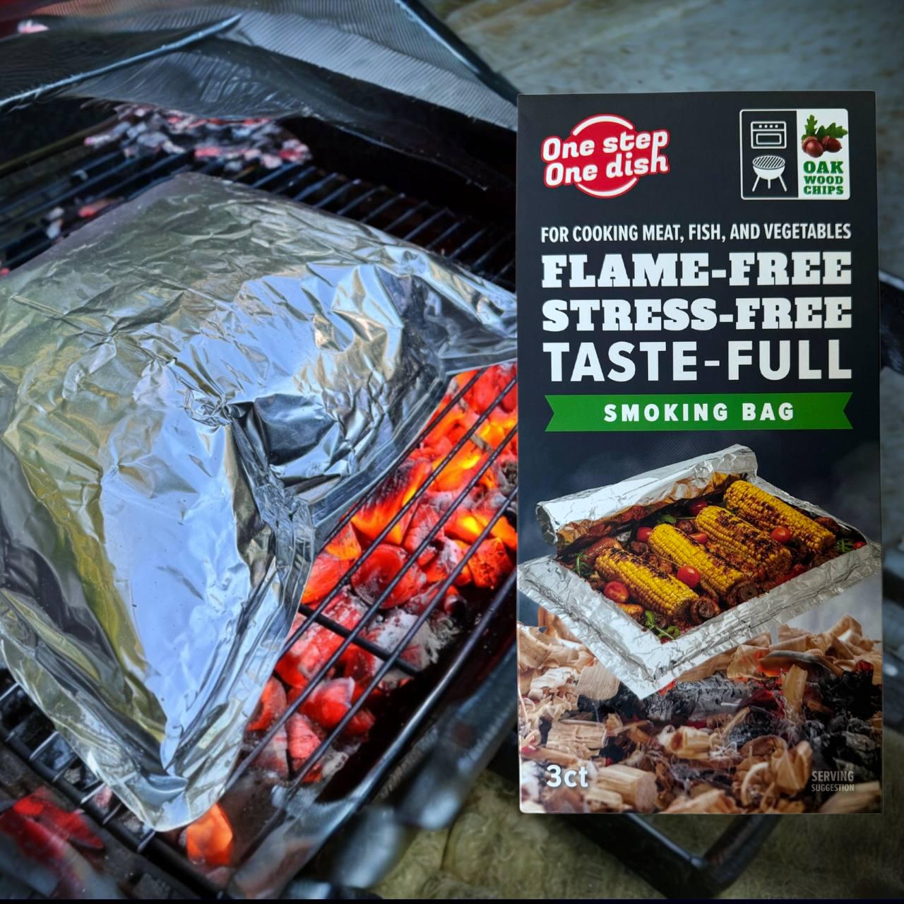 Пакет для копчення і запікання OneStepOneDish! LIMITED з дубовою щепою (28803721) - фото 7