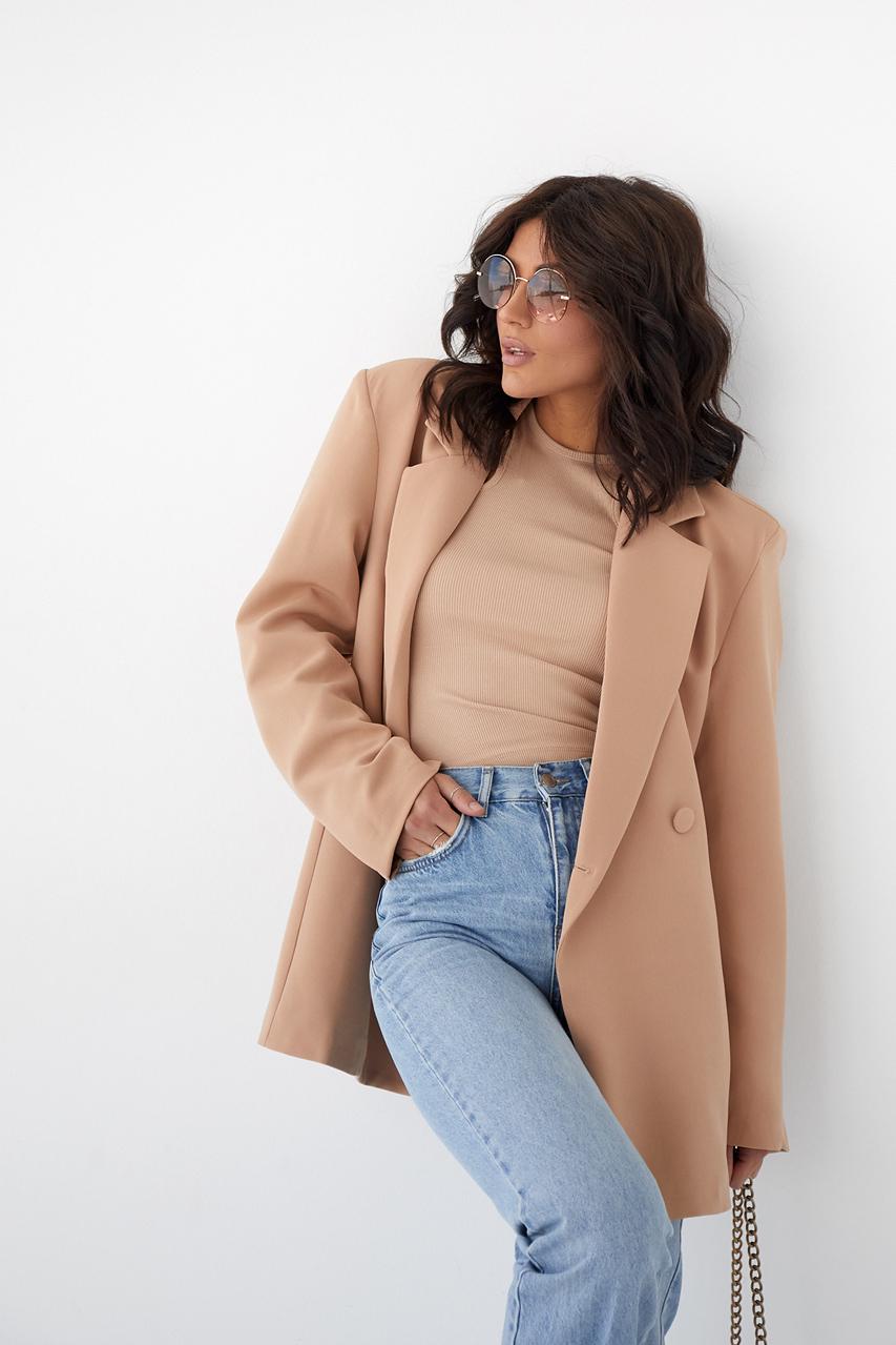 Піджак Fame istanbul із підплічниками L Світло-коричневий (9528545) - фото 5 Піджак Fame istanbul із підплічниками L Світло-коричневий (9528545) - фото 5