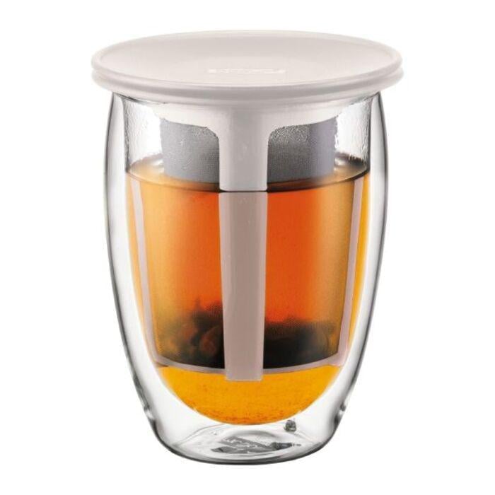 Чашка с двойными стенками для чая Bodum Tea For One боросиликатное стекло 350 мл (2540574) Чашка с двойными стенками для чая Bodum Tea For One боросиликатное стекло 350 мл (2540574)