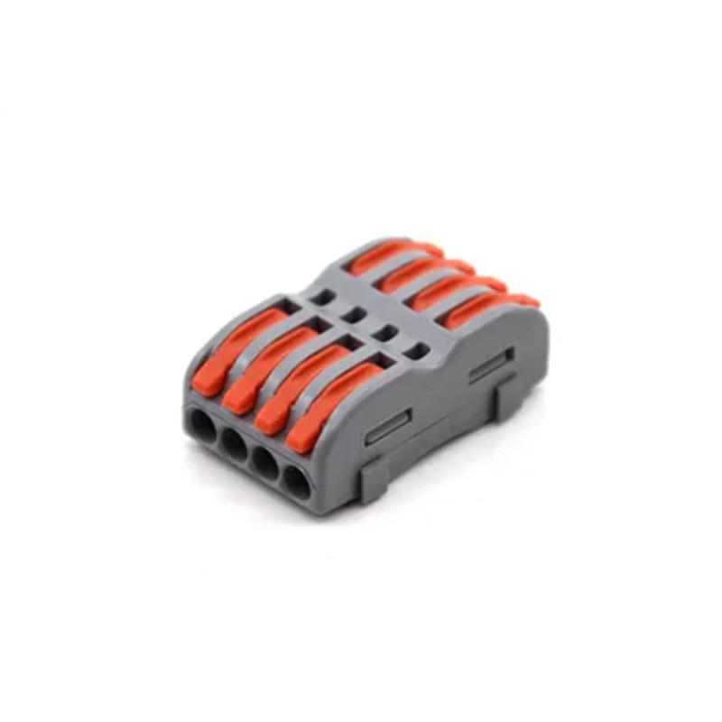 Клемма проходная Tactix 0,08-4 мм2 32А 4х1-4х1 наборная 39,5х23х14,5 мм Оранжевый (P424)