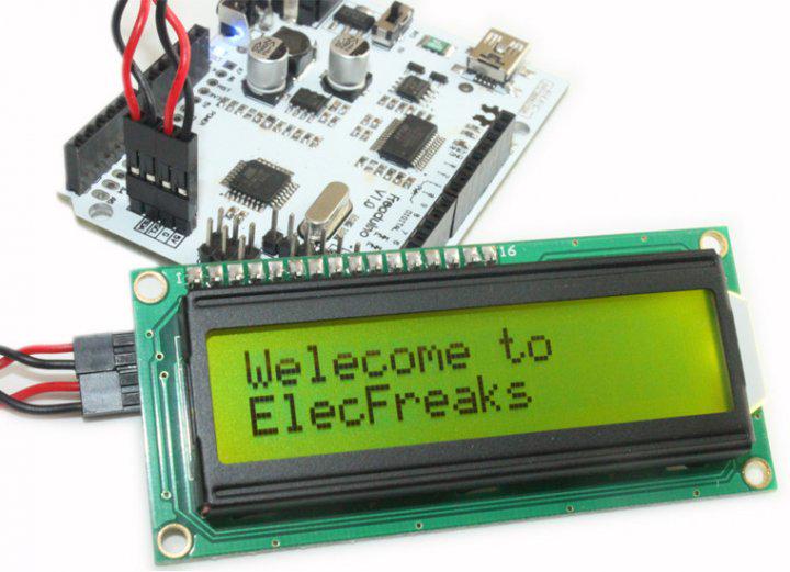 Модуль LCD для Arduino 1602 с зеленой подсветкой (11401225) - фото 2