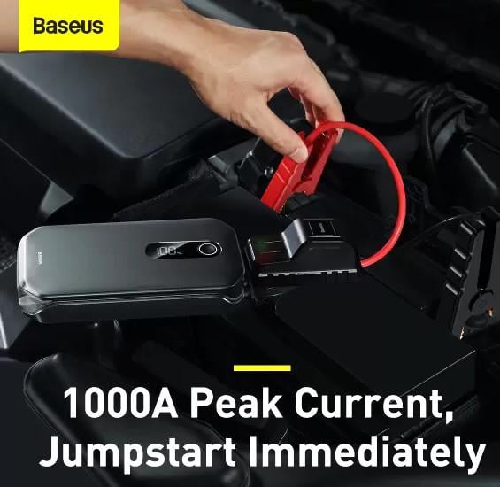 Пускозарядное устройство BASEUS Car Jamp Starter Super Energy Pro 3in1 12V 12000 mAh с функцией павербанка (1923263124) - фото 2