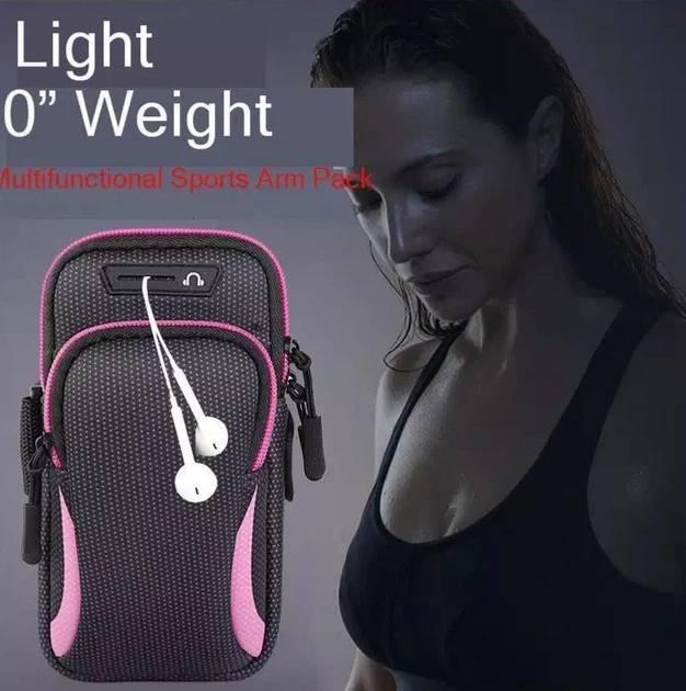 Сумка для смартфона на руку Black/Pink (0183) - фото 2 Сумка для смартфона на руку Black/Pink (0183) - фото 2