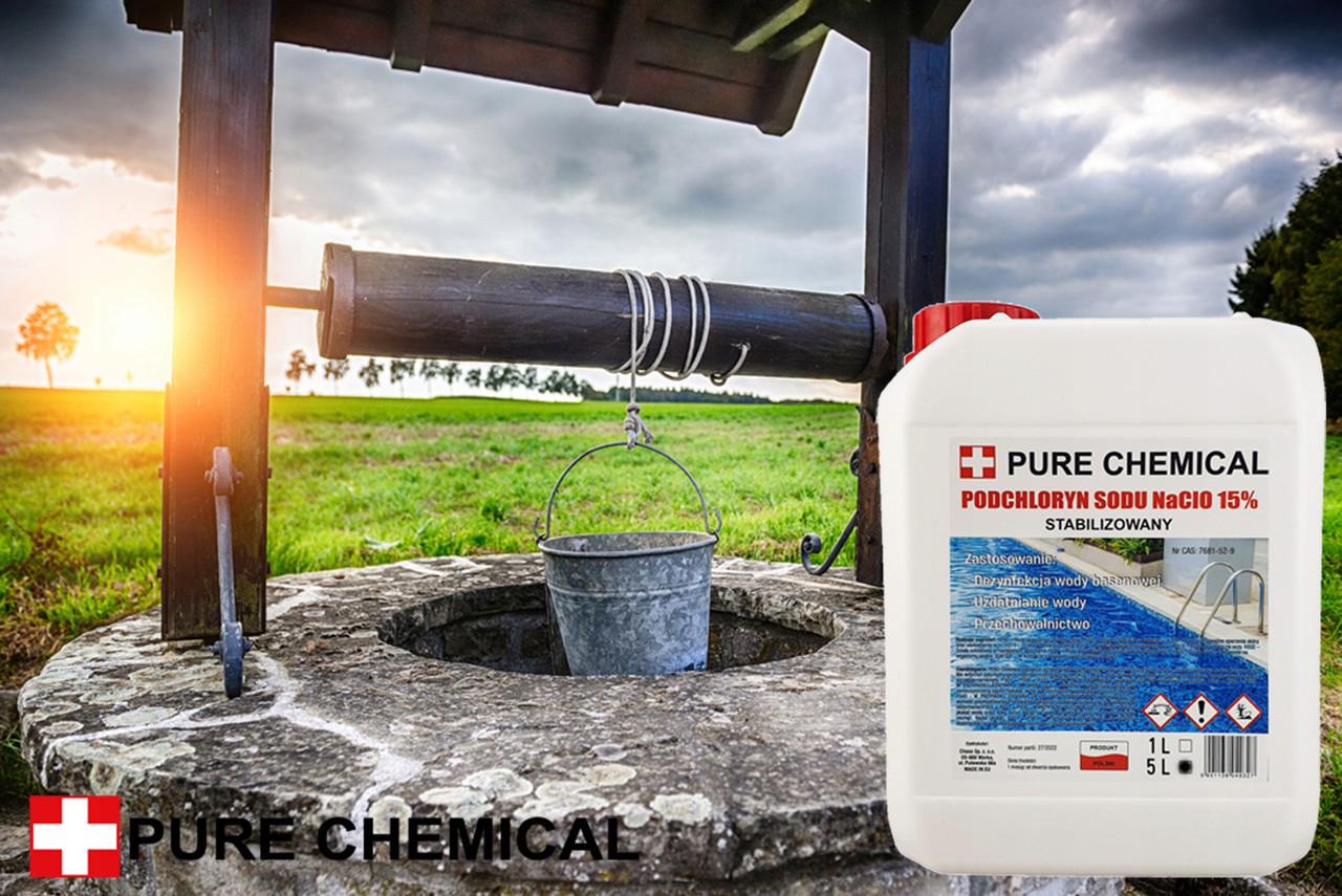 Рідкий хлор для басейну Pure Chemical Chlor гіпохлорит натрію 15% стабілізований 5 л - фото 7