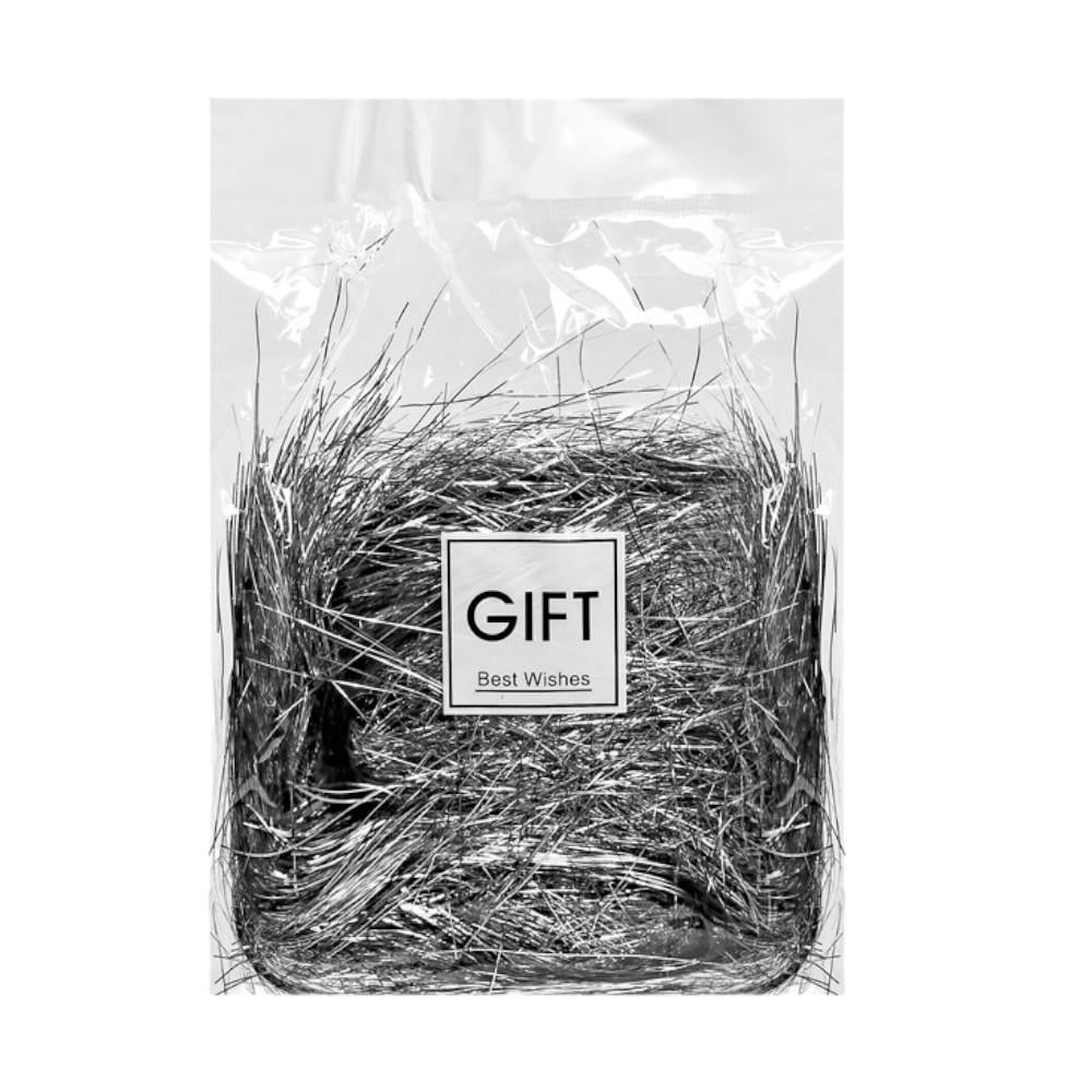 Наполнитель декоративный Stenson R96463 для подарочных коробок 30 г полипропилен Серебряный (3b3a1cc9)