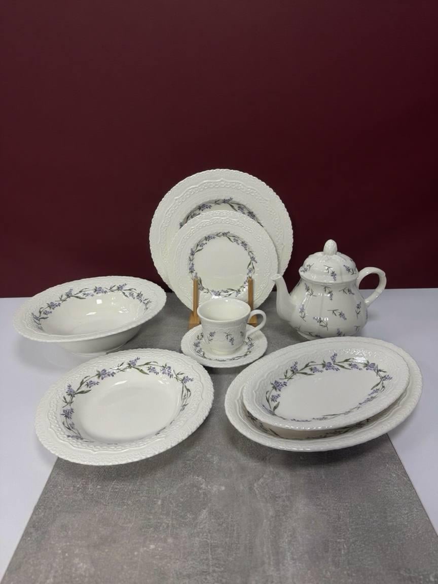 Столовый сервиз Royal Grace DY06 фарфоровый 6 персон 34 предмета Белый (DY06)