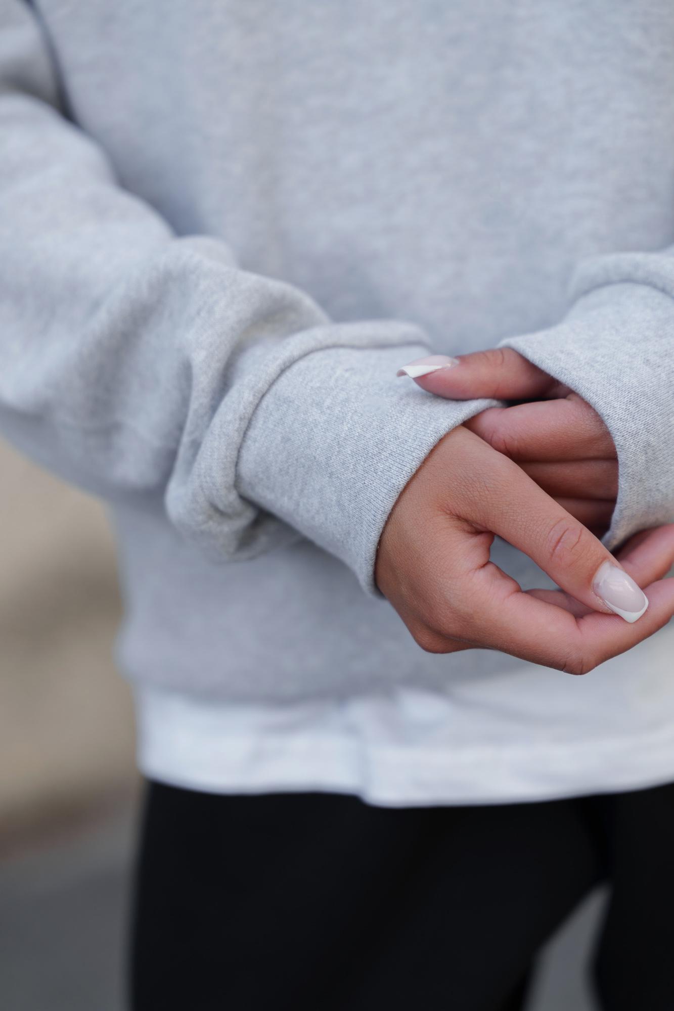 Свитшот на флисе Without Solo утепленный оверсайз S/M Gray (2XL/3XL8055469) - фото 10 Свитшот на флисе Without Solo утепленный оверсайз S/M Gray (2XL/3XL8055469) - фото 10