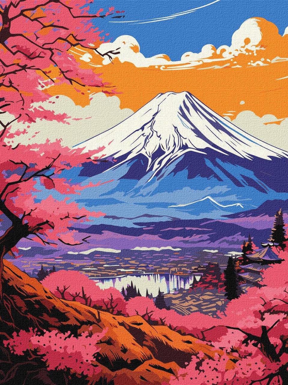 Картина по номерам Ideyka Волшебная Фудзи 30х40 см (2824287299)