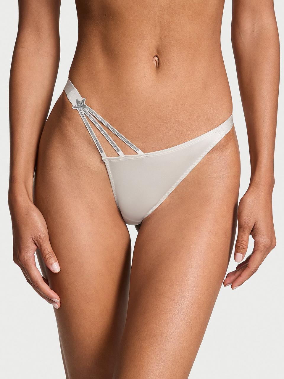 Трусики женские Victoria's Secret Starstruck Shine Brazilian M Серый (2163389432542)