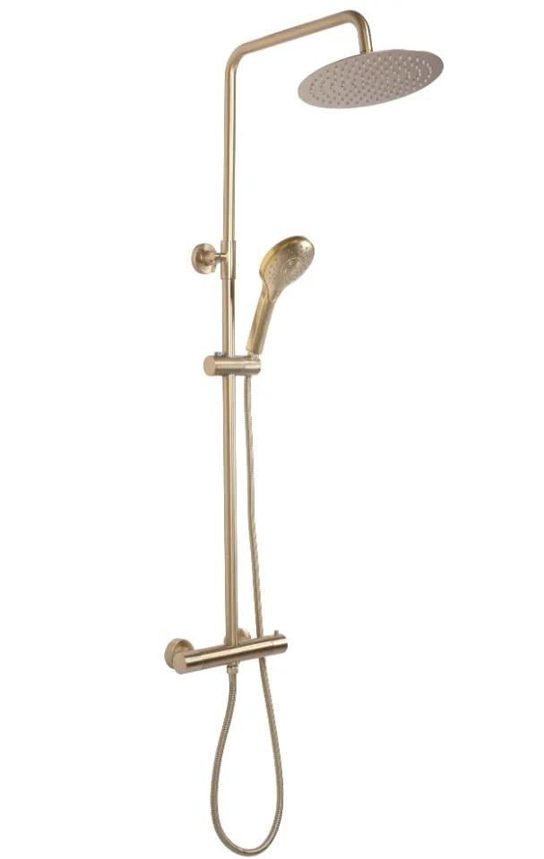 Душевой гарнитур с термостатом Rea VINCENT Мат Золотой (Rea-P6602)