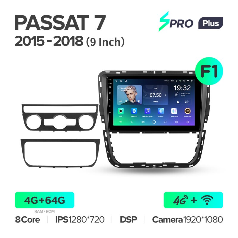 Автомагнітола штатна Teyes SPRO Plus для Volkswagen Passat 7 B7 2015-2018 Android SPRO PLUS 4+64G Wi-Fi/4G варіант F1 (1713318492) - фото 7