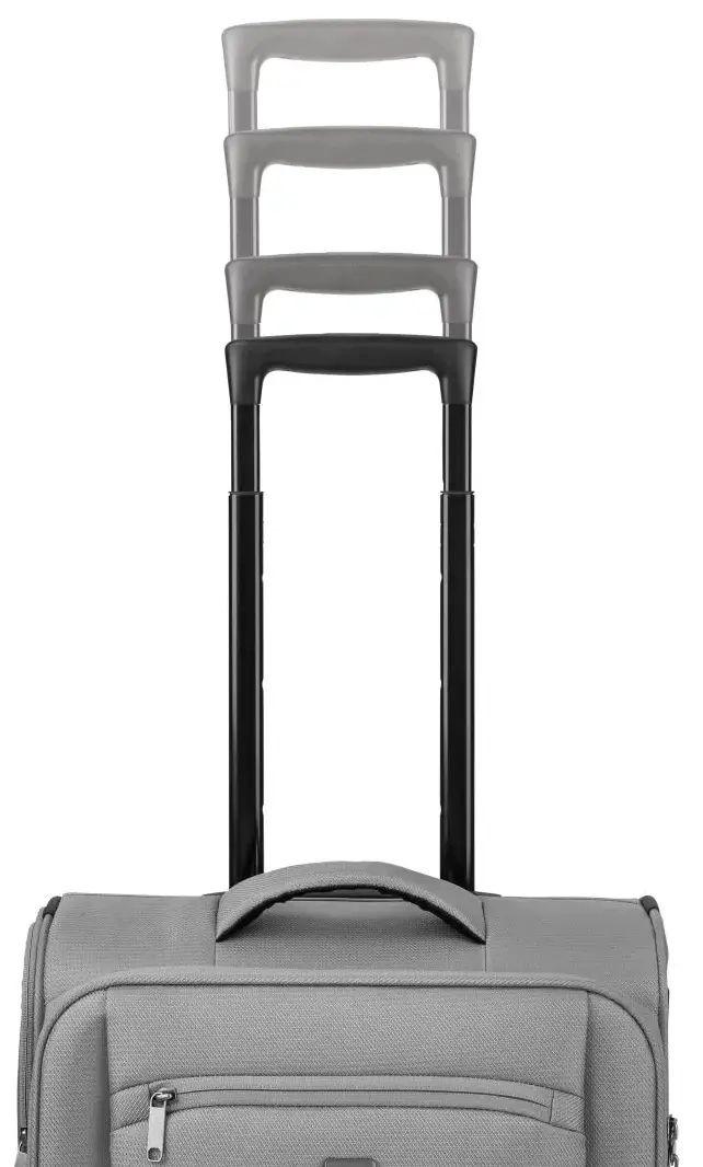 Валіза тканинна мала Topmove зі збільшенням об'єму 35/40 л Сірий (IAN445590 black) - фото 7