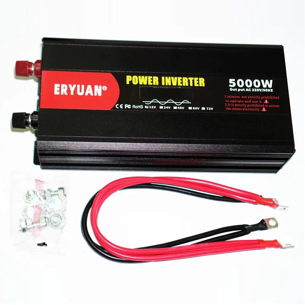 Преобразователь напряжения Eryuan 5000 W LCD DC/AC 12-220 V с чистой синусоидой и вольтметром Black (2024911630) - фото 5 Преобразователь напряжения Eryuan 5000 W LCD DC/AC 12-220 V с чистой синусоидой и вольтметром Black (2024911630) - фото 5