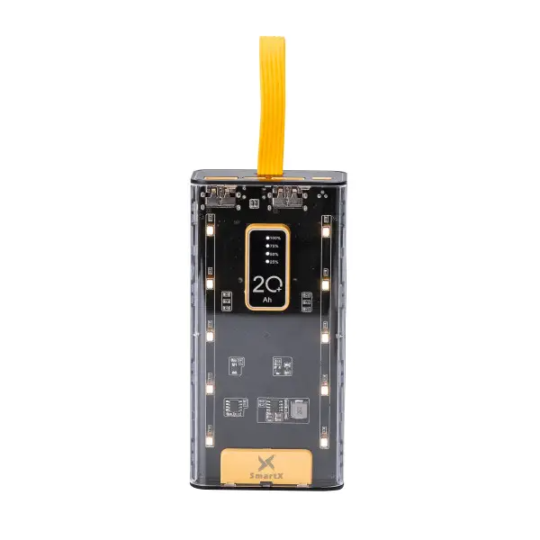 Повербанк 20000 mAh USB-C/USB-A 4 шнура в комплекте